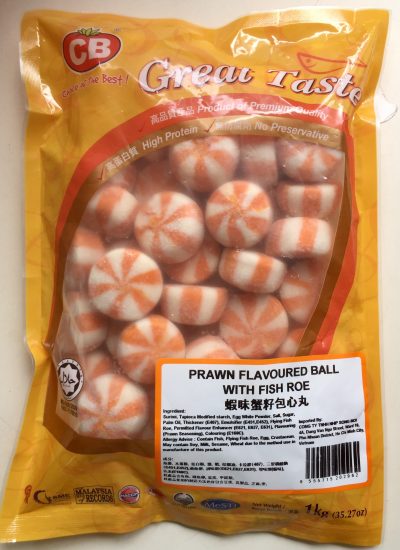 Prawn Flavoured Ball With fish roe